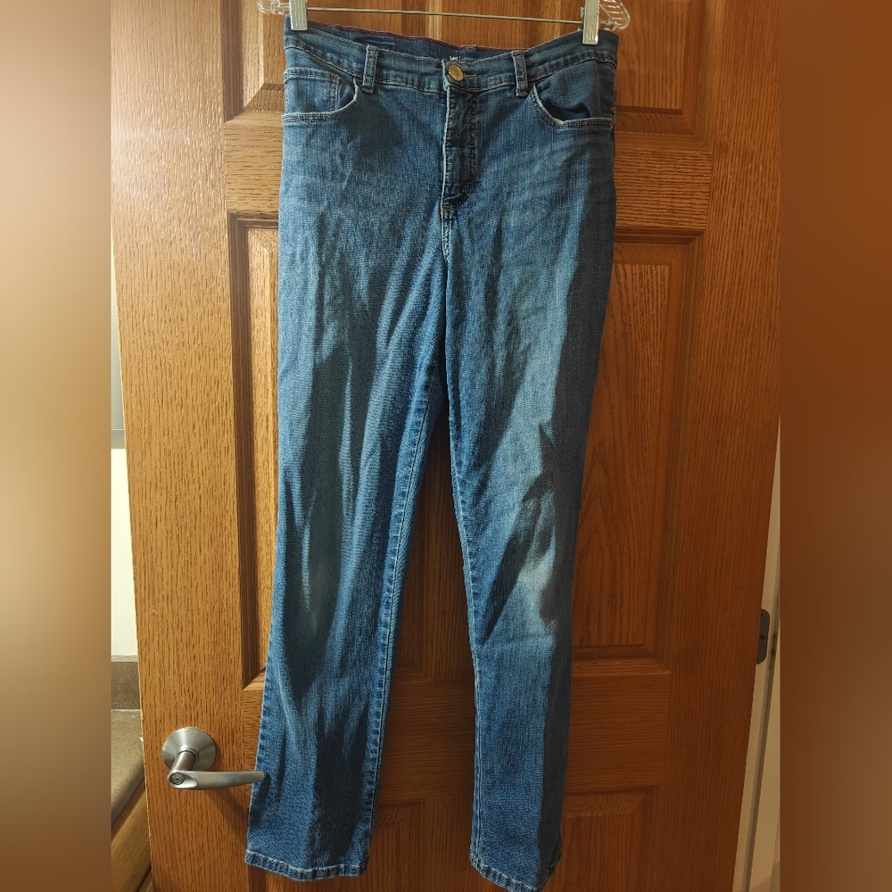Women's Classic Fit Lee Blue Jeans 1889 Approx Size 15/16 X 30 Per Tape Measure